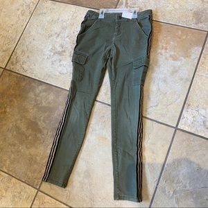 Crazy 8 Military Green Gold Flair Cargo Pants 12